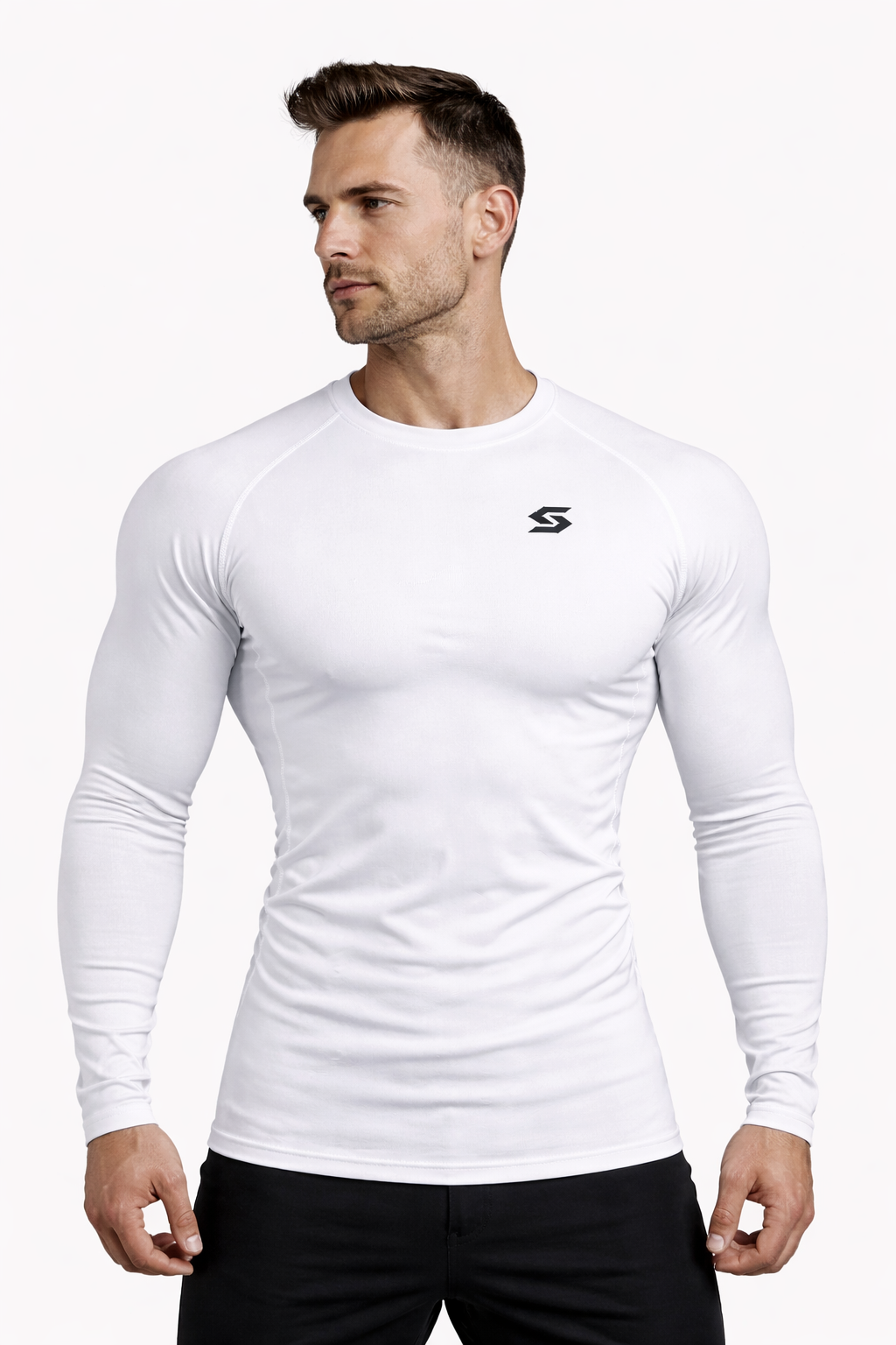 SILENTGYM Performance Long Sleeve Shirt – Black
